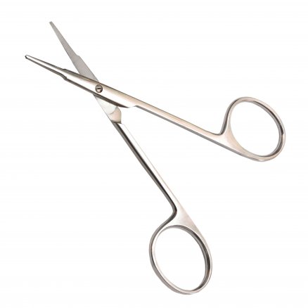 Ножиці для рогівки, тупокінцеві, прямі. Довжина 11,0 см